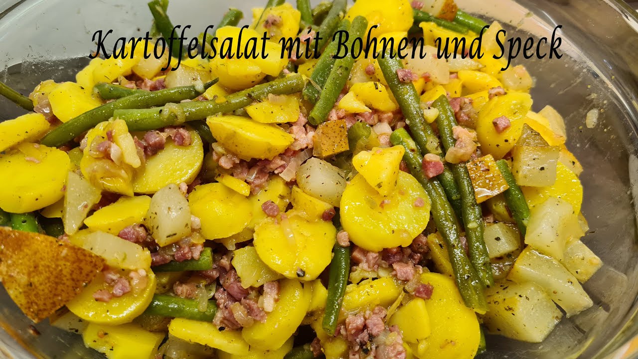 Thermomix®  TM6  Kartoffelsalat mit Bohnen und Speck