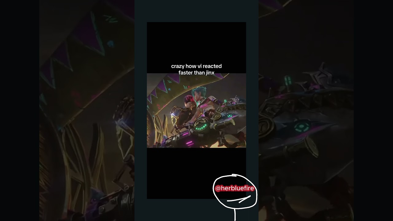 vi doesn't need shimmer #arcane #vi #violet #jinx #arcaneleagueoflegends #arcaneseason2