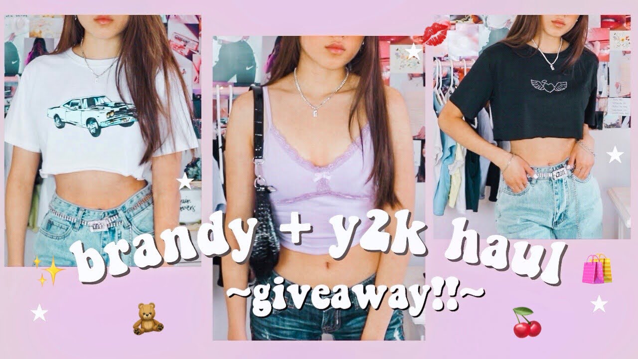 y2k style try on haul! 🎀 brandy melville dupes