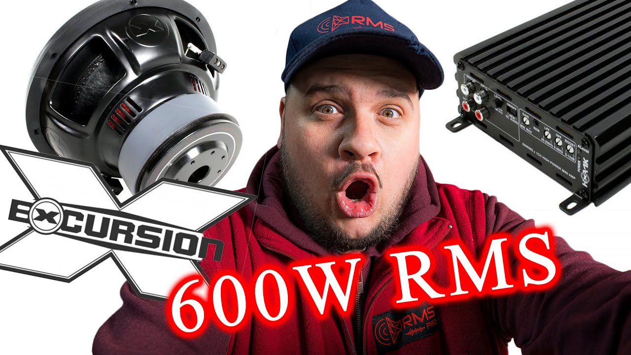 600W RMS Robi robotę!!! Subwoofer Excursion SXR-12D4 + HXA-1K  w Skodzie Superb 2 FL | DIY Car Audio