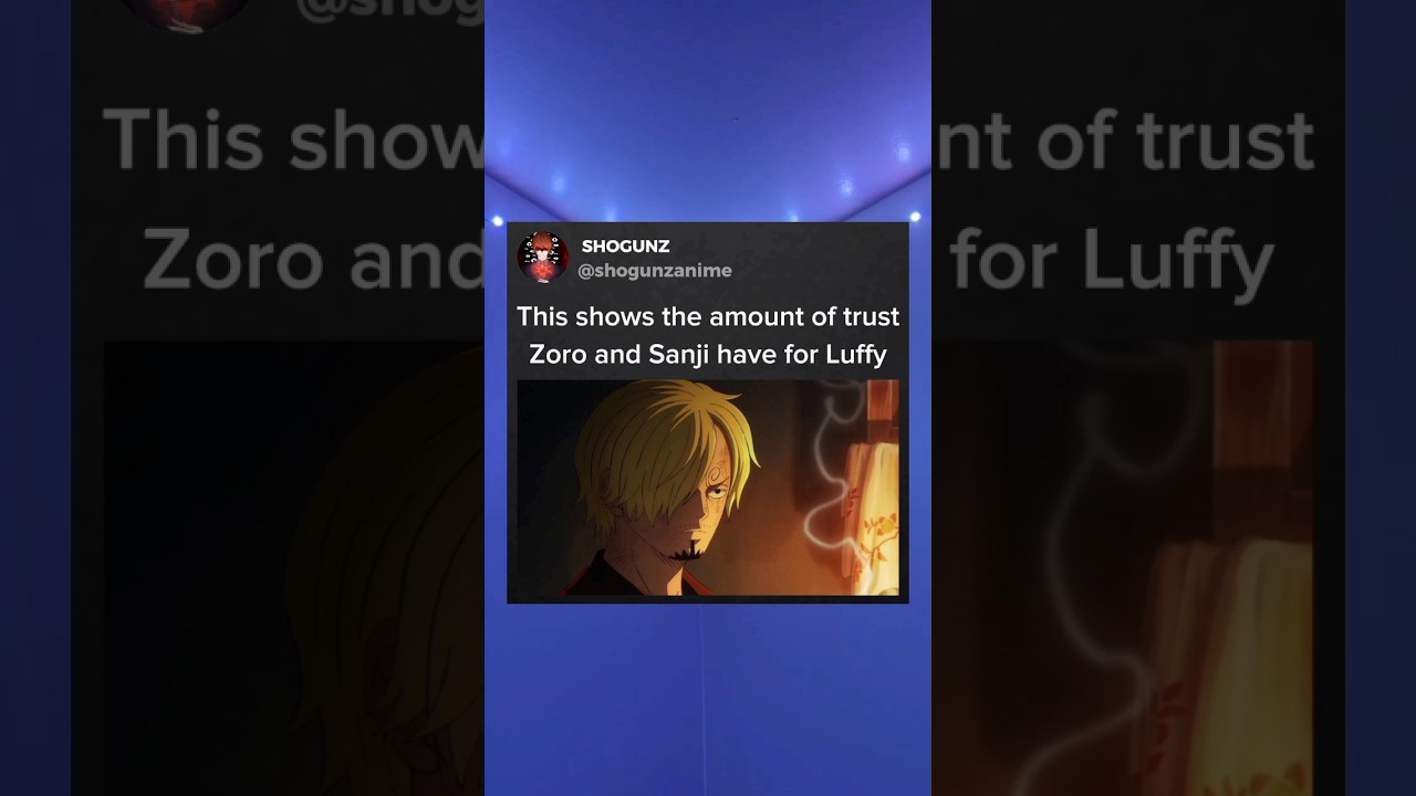 Zoro and Sanji's trust for Luffy 🔥 #shorts #anime #onepiece #luffy #zoro #sanji