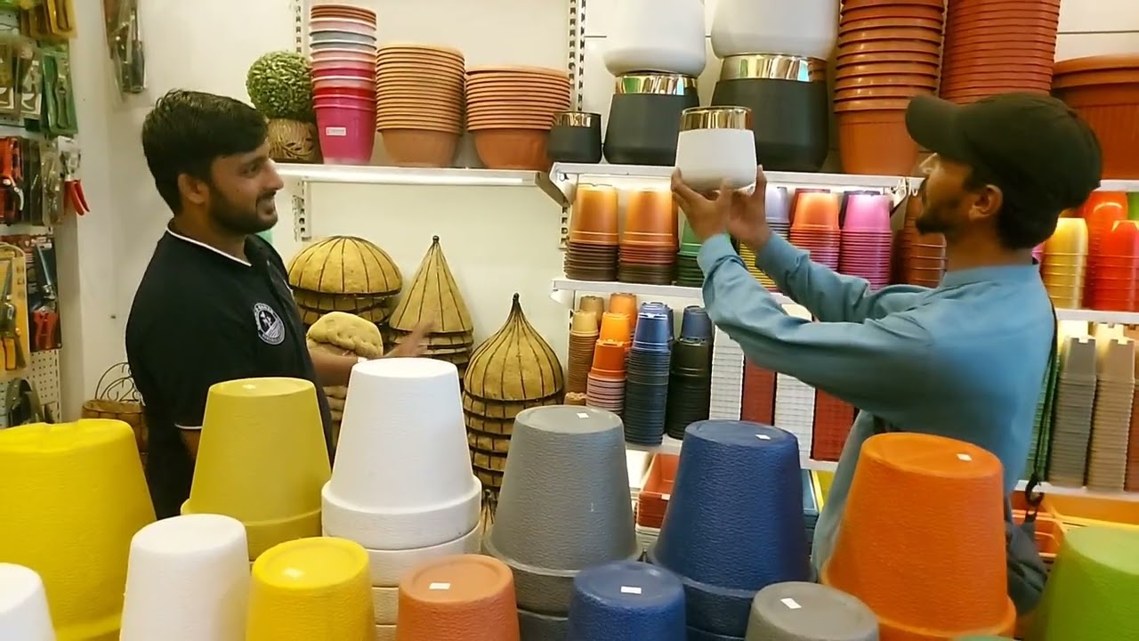 Plastic and Fiber Pots | decoration| colourfull Pots| Pots| plastic pots in Pakistan 2025