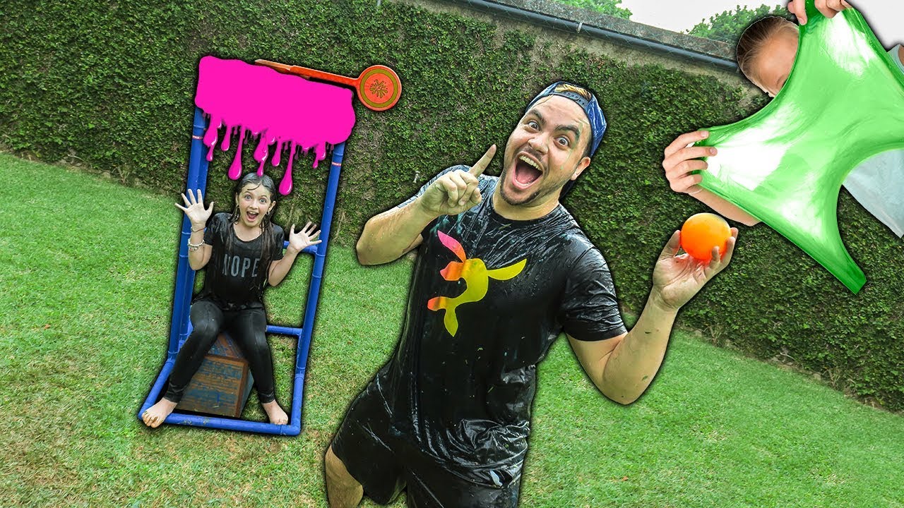 DESAFIO BRINQUEDO DE JOGAR SLIME QUE SUJA - ATIVIDADES DIVERTIDAS COM LUCCAS NETO
