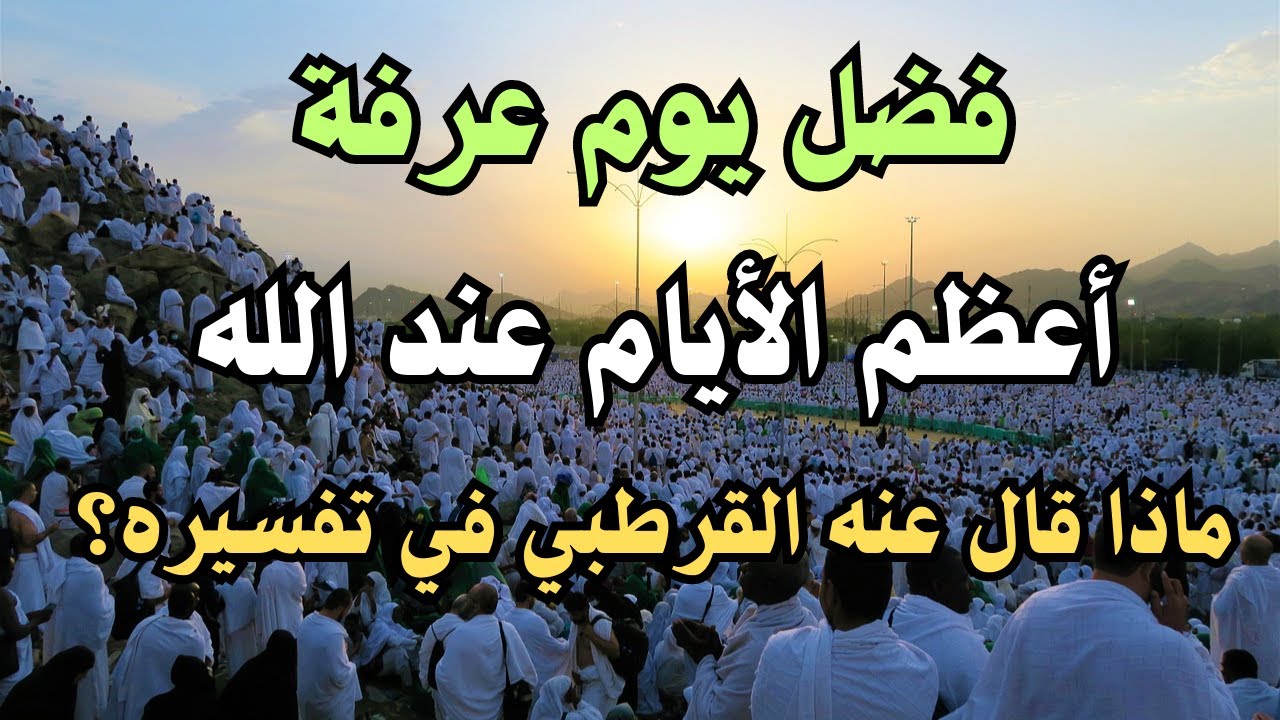 فضل يوم عرفة │ الفرصة الذهبية للمغفرة وتجديد الإيمان│ من كتاب │ تفسير القرطبي