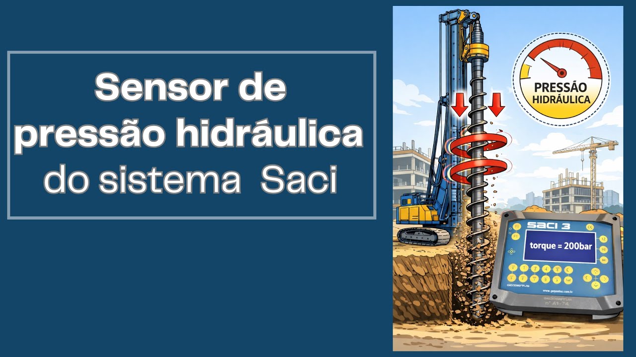 Sensor de press&atilde;o hidr&aacute;ulica - Sistema de monitoramento Saci 3