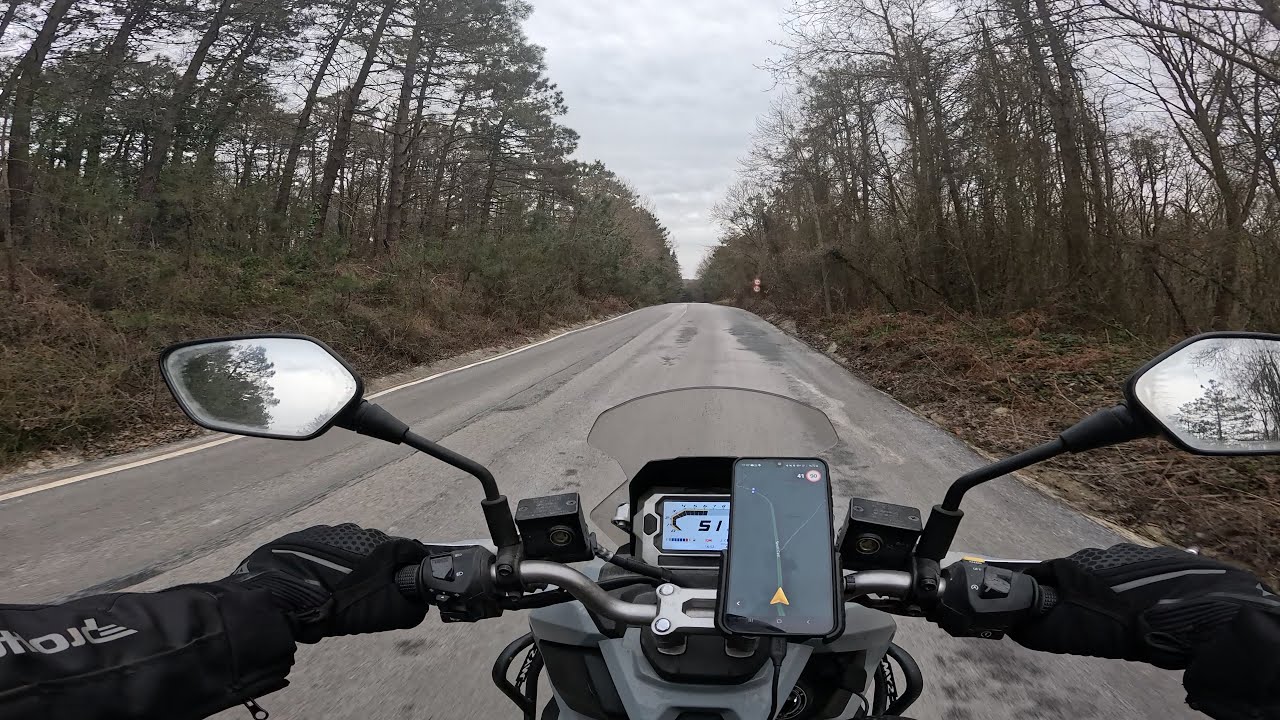 Free Ride on a Winter Sunday / 4K / No Commentary / SYM ADX 125