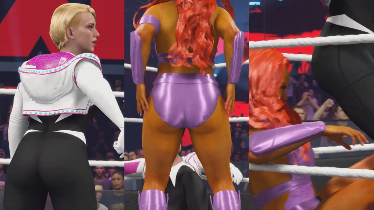 WWE 2K25 (request) #180 stinkface match Spider Gwen vs Starfire 