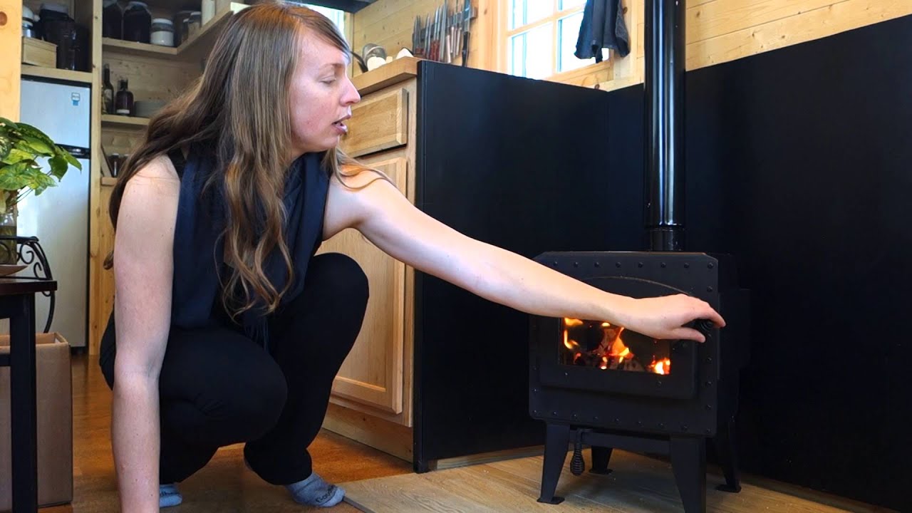 Life in a Tiny House called Fy Nyth - First Fire in My GrayStoveWorks Mini Wood Stove