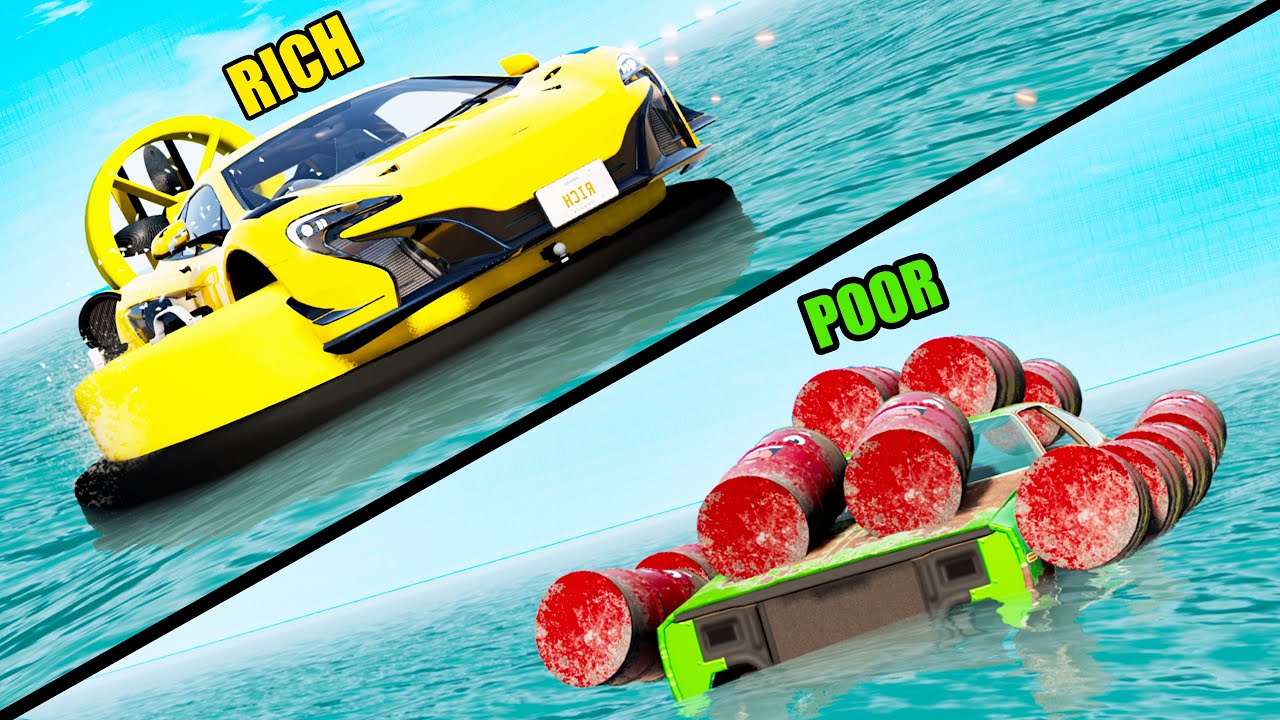 Poor Car vs Rich Car #2 - Beamng drive