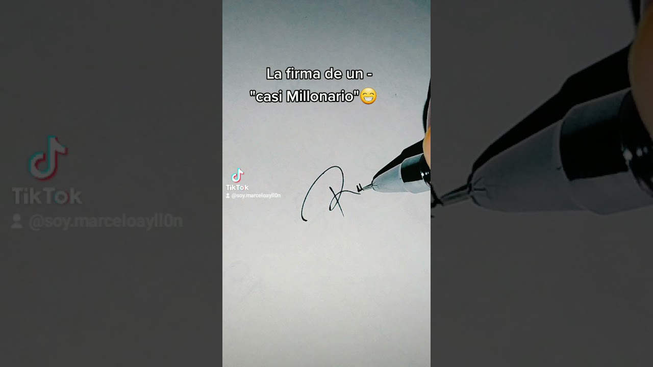 modelos de firmas con R  || firma de un millonario
