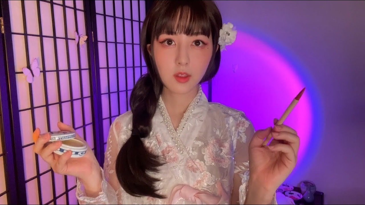 ASMR 조선시대 매분구 컨셉 메이크업 샵에 어서오세요🌺 인생샷을 만들어줄게요!