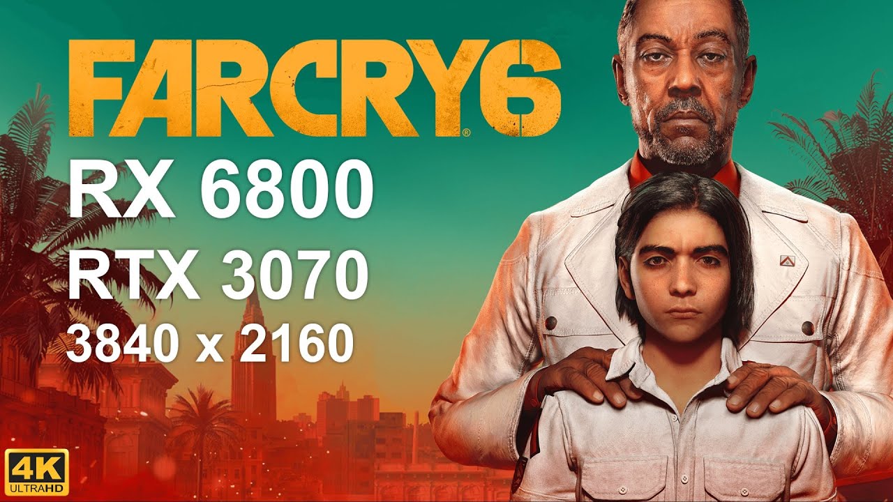 Сравнение Radeon RX 6800 и GeForce RTX 3070 в Far Cry 6 4K