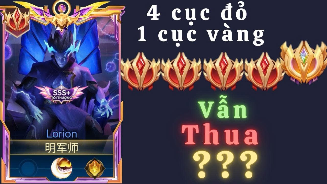 Lorion #33: 4 cục đỏ 1 cục vàng thua thảm quá(T.T)