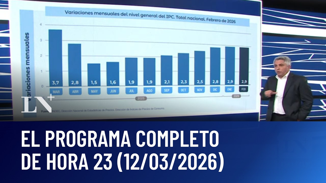 El programa completo de Hora 23 con Maximiliano Montenegro (12/03/2026)