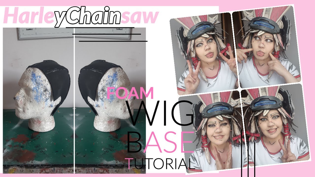 Borderlands foam wig cosplay tutorial