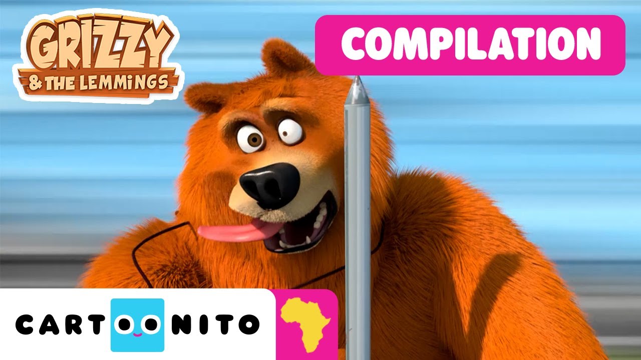 Grizzy and the Lemmings Funniest Moments Ever! 😂 | Crazy Cartoon Compilation for Kids | Cartoonito