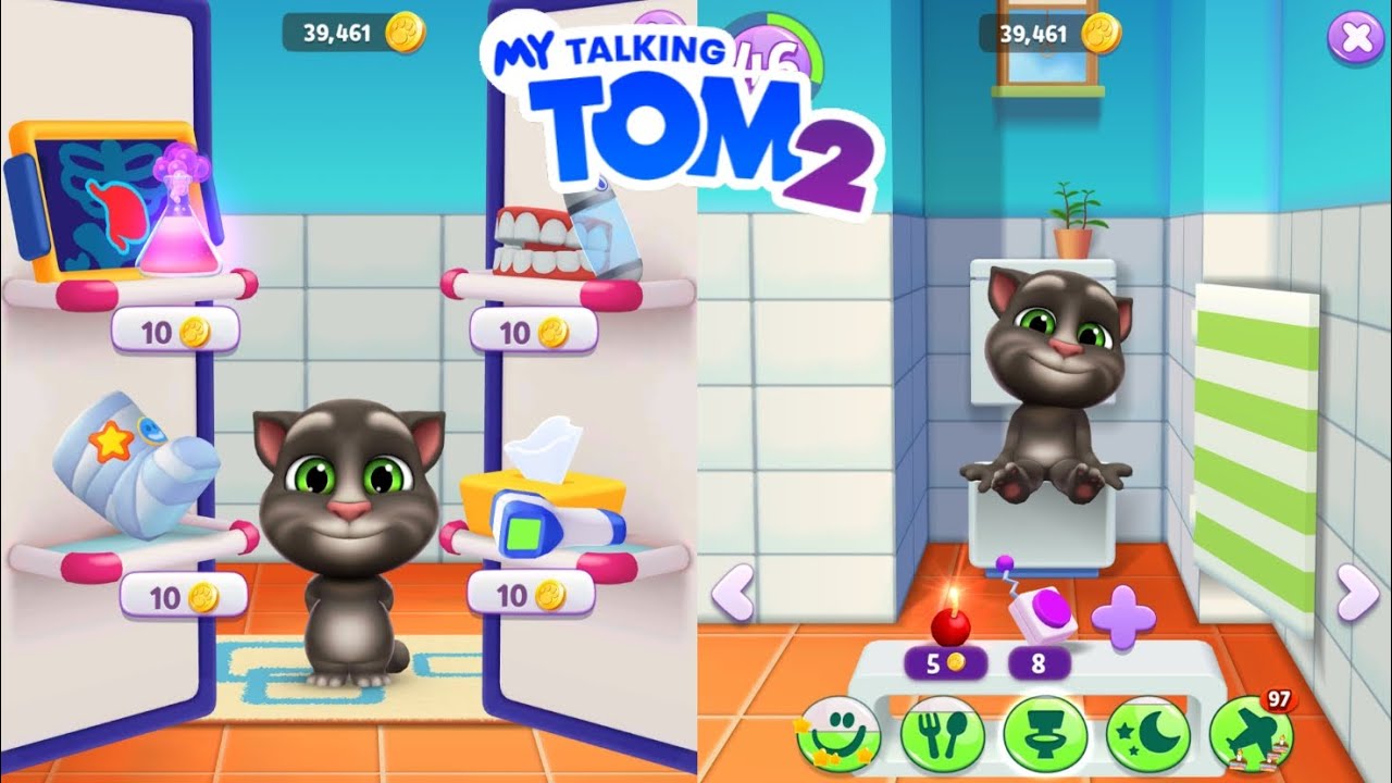 My Talking Tom 2 New Update New Bathroom & First Aid Features