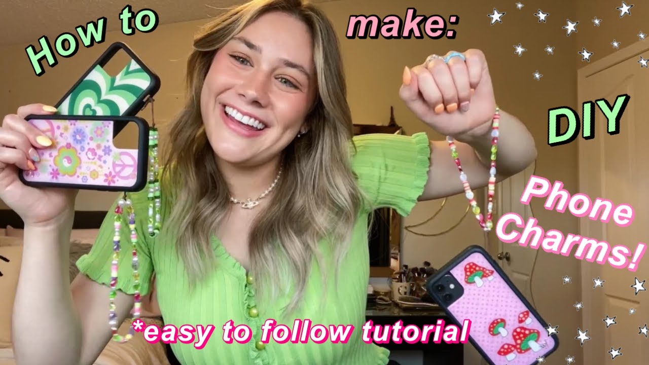 How to make: Trendy DIY Phone Charms! ✨
