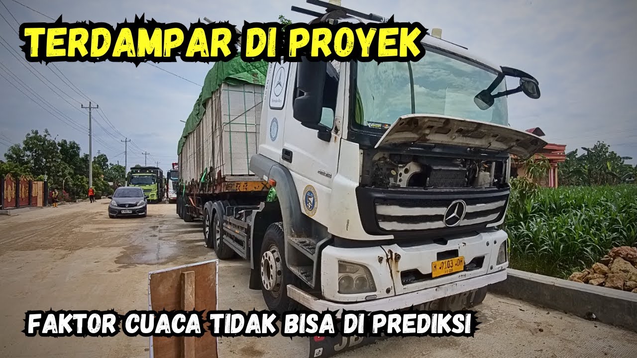 Terdampar di Grobogan, Cuaca Kurang mendukung Buat Bongkar