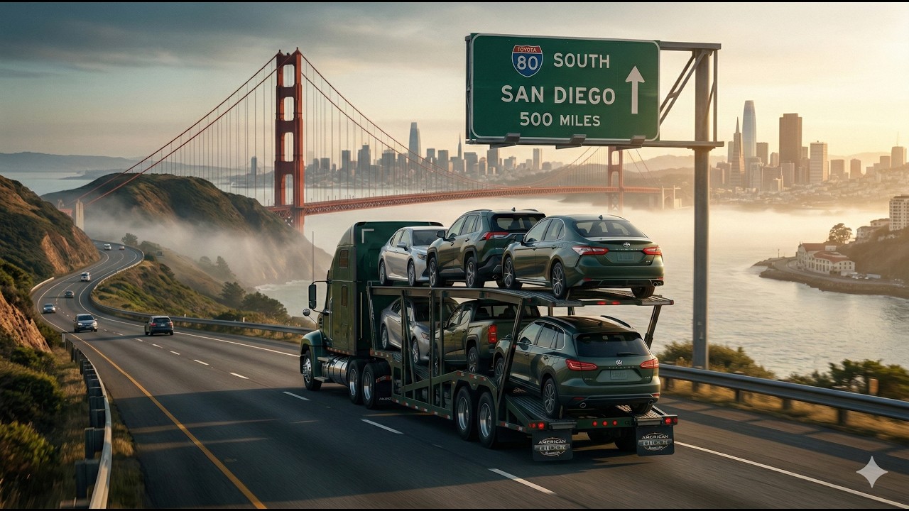 MAC Pinnacle 70'' Sleeper San Francisco (CA) to San Diego (CA) TOYOTAs - American Truck Simulator
