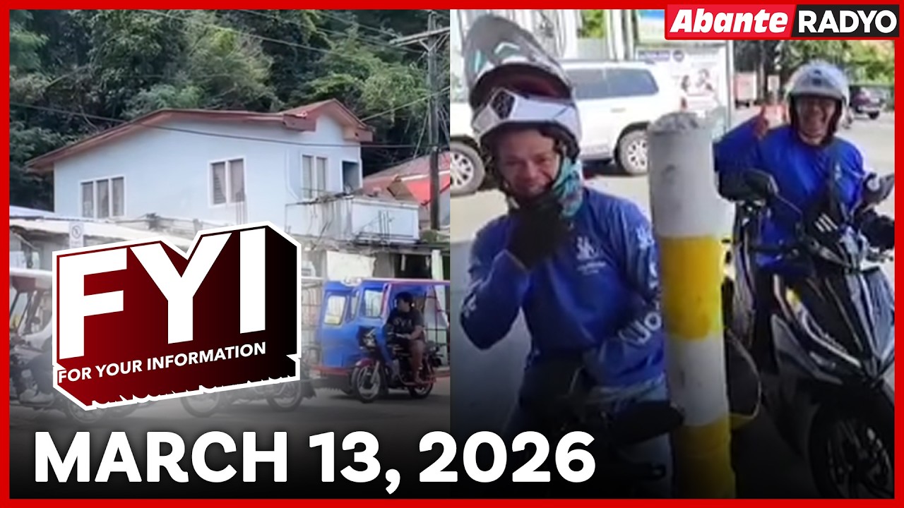 FYI | Libreng Gasolina Para sa mga Tsuper | Mar 13, 2026