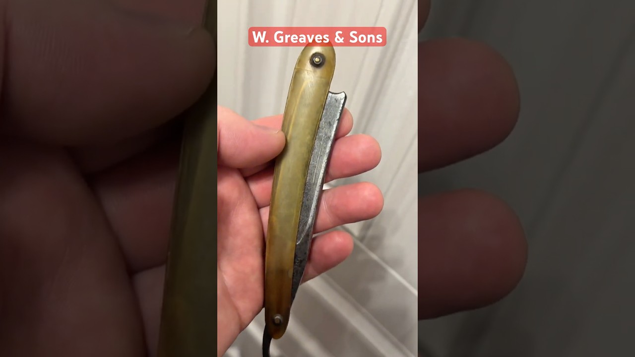 Реставрация i заточка опасной бритвы W. Greaves & Sons