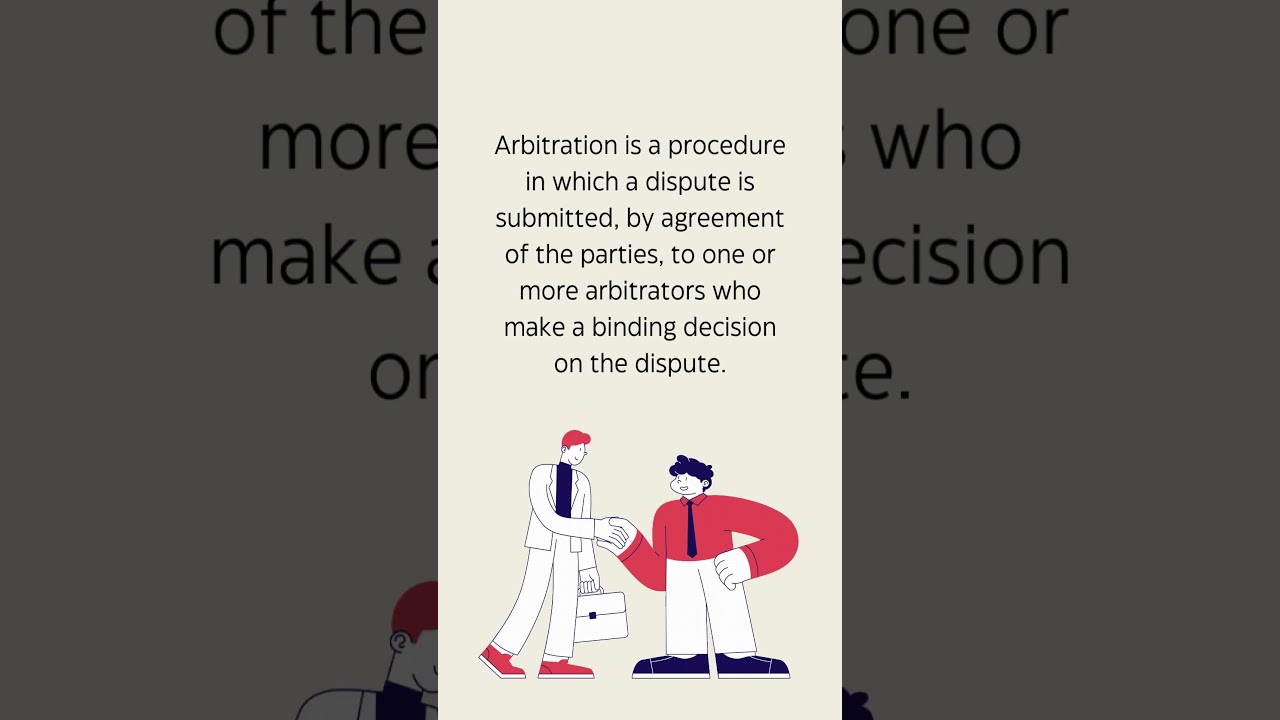 Arbitration | Definition of Terms