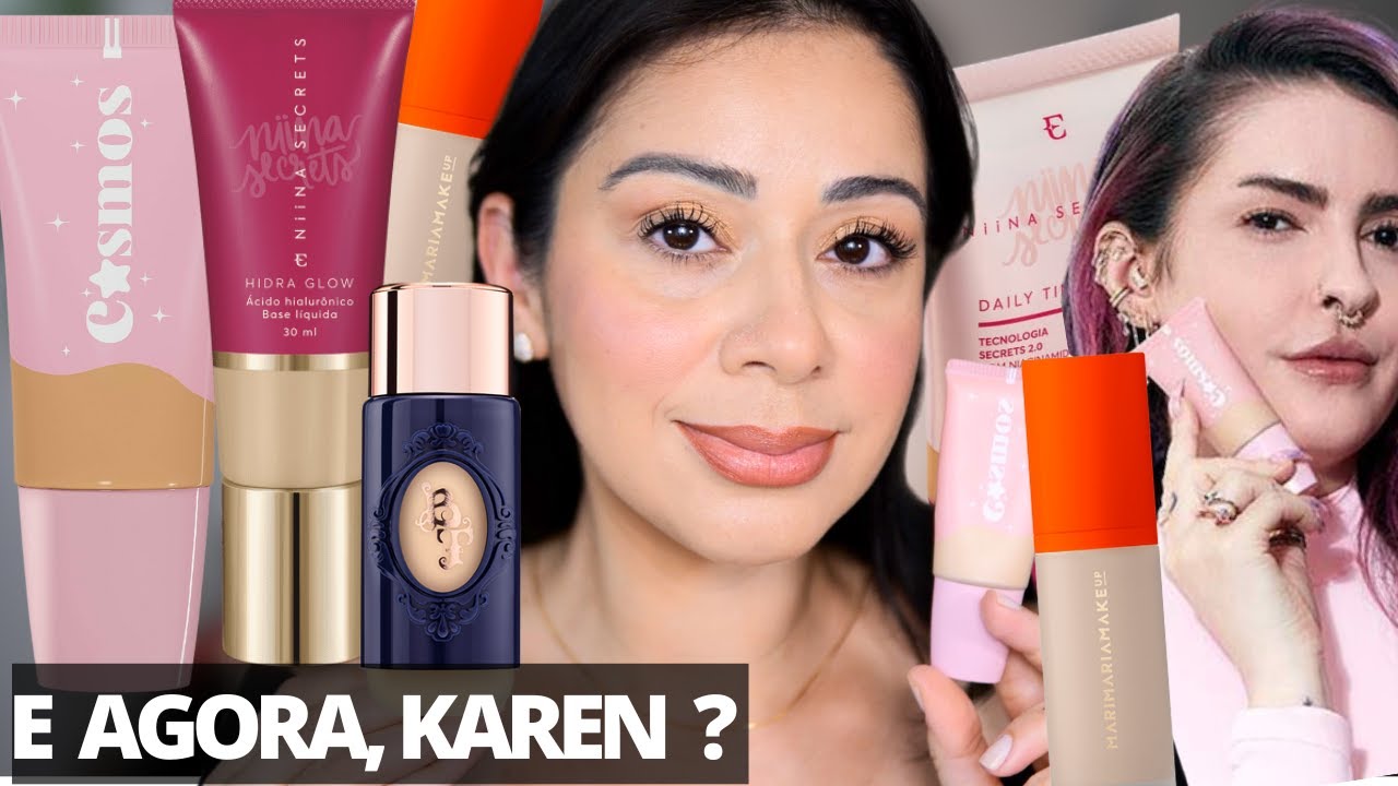 Comparei BASE COSMOS de KAREN BACHINI vs BASES de BLOGUEIRA | Dá pra substituir ?