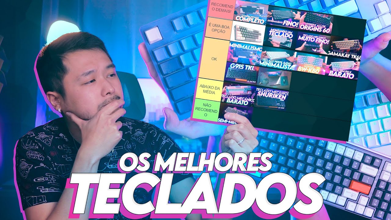 Qual é o MELHOR TECLADO que já passou pelo canal?