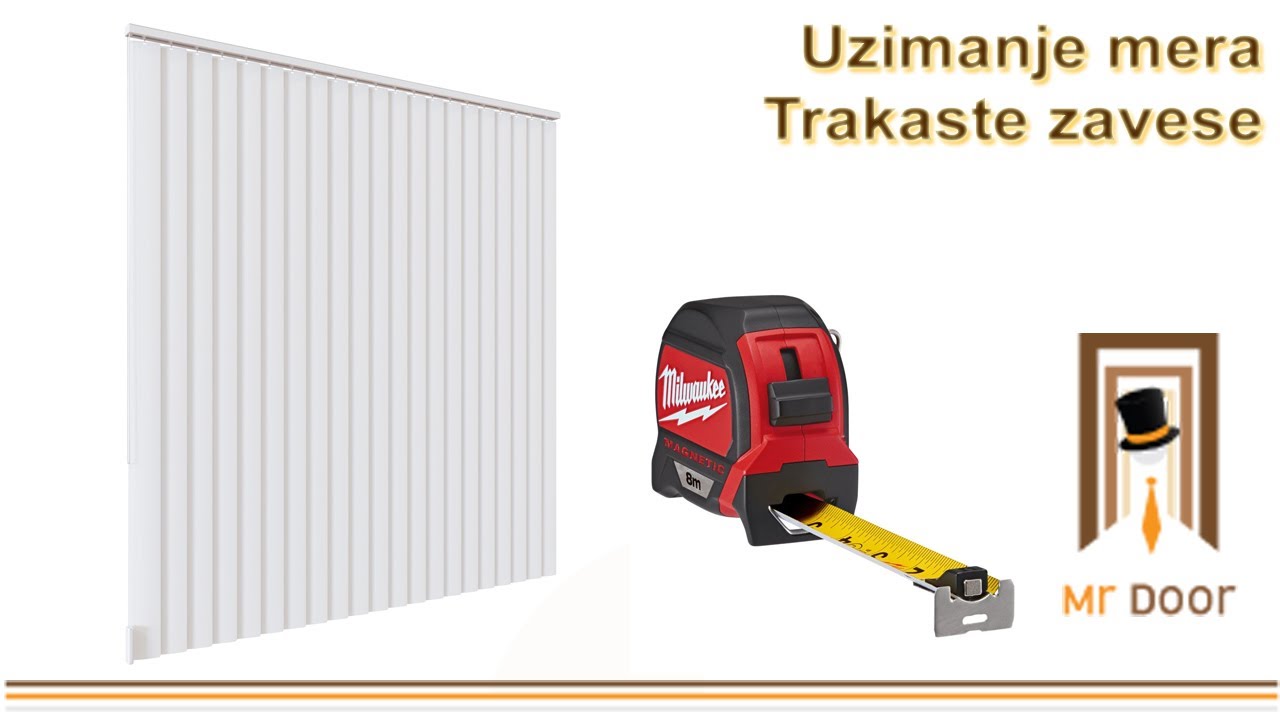 Trakaste zavese - Uzimanje mera