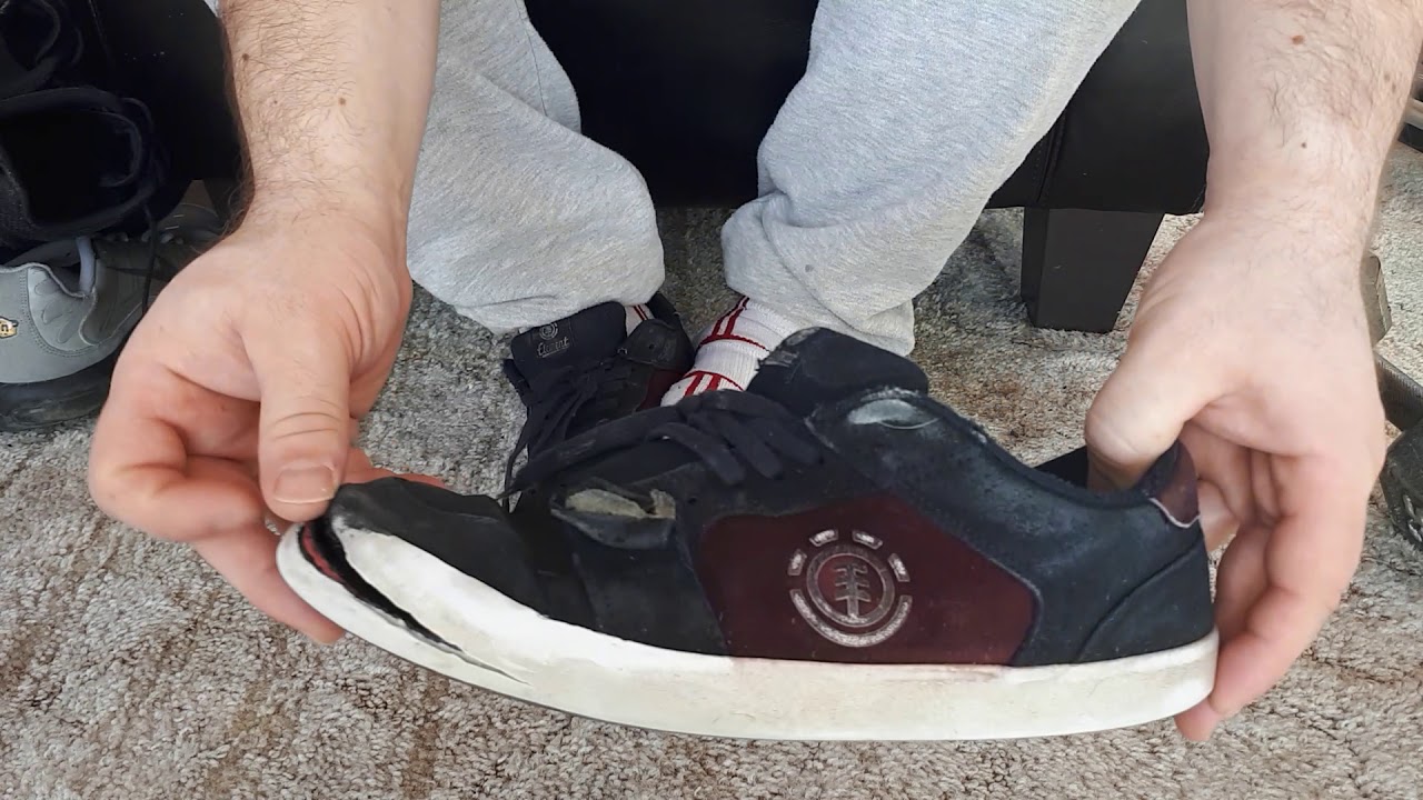 Trashed element skate shoes