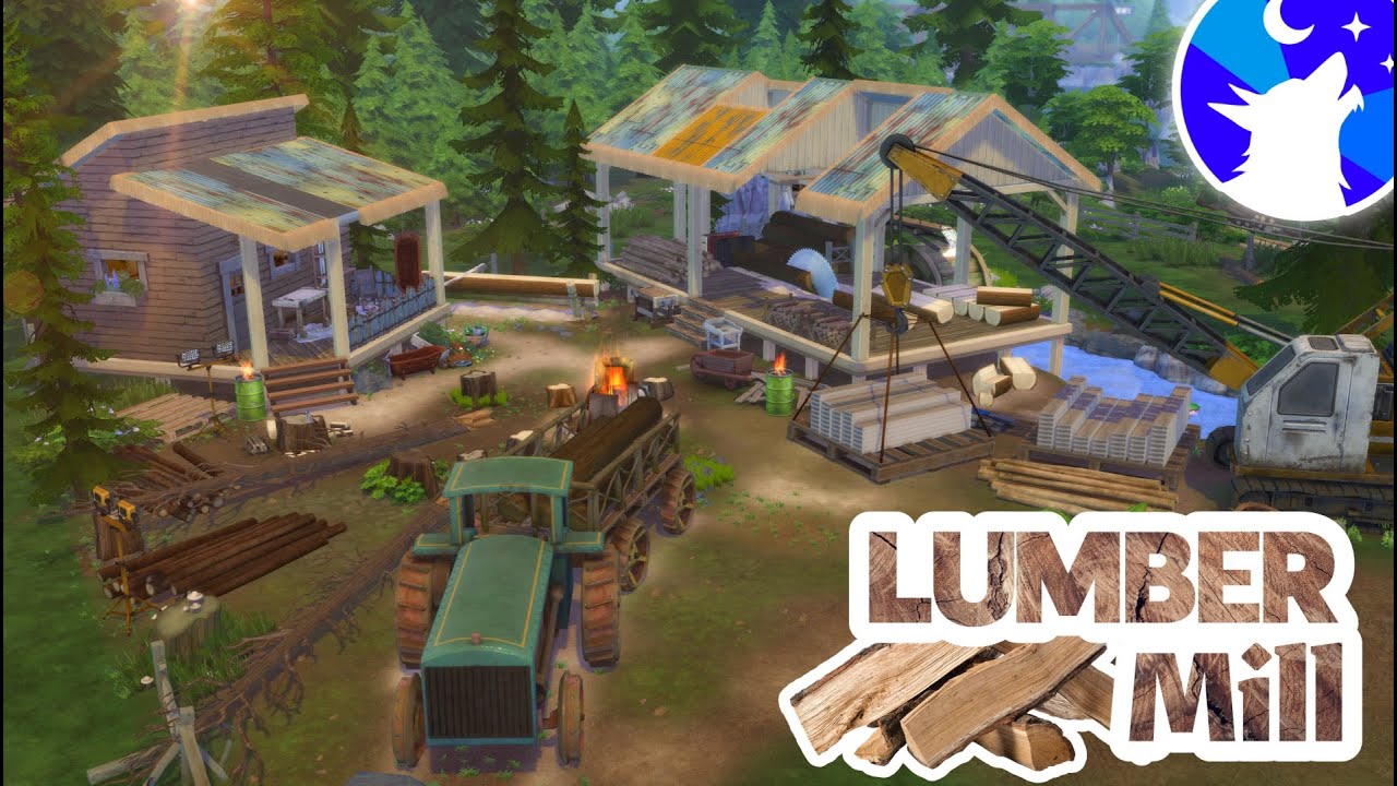 Werewolves Lumber Mill (NEW JOB!) Sims 4 NOCC Sims 4 Werewolves Speed Build