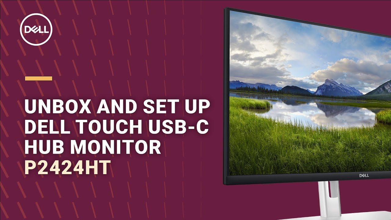 Unboxing the Dell Touch USB-C Hub  Monitor P2424HT