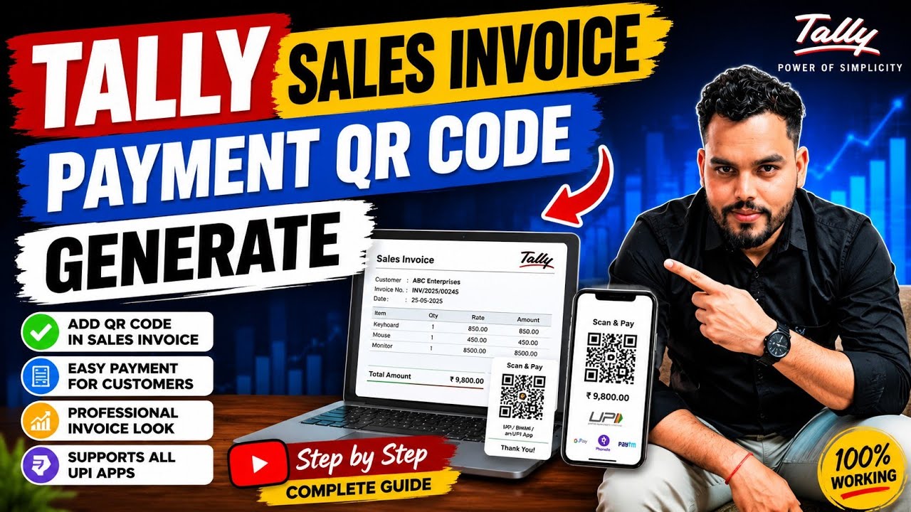how to add qr code on sales invoice in tally prime 7.0