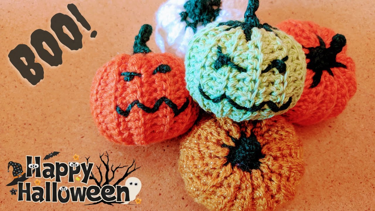 Como tejer calabaza a crochet para Halloween