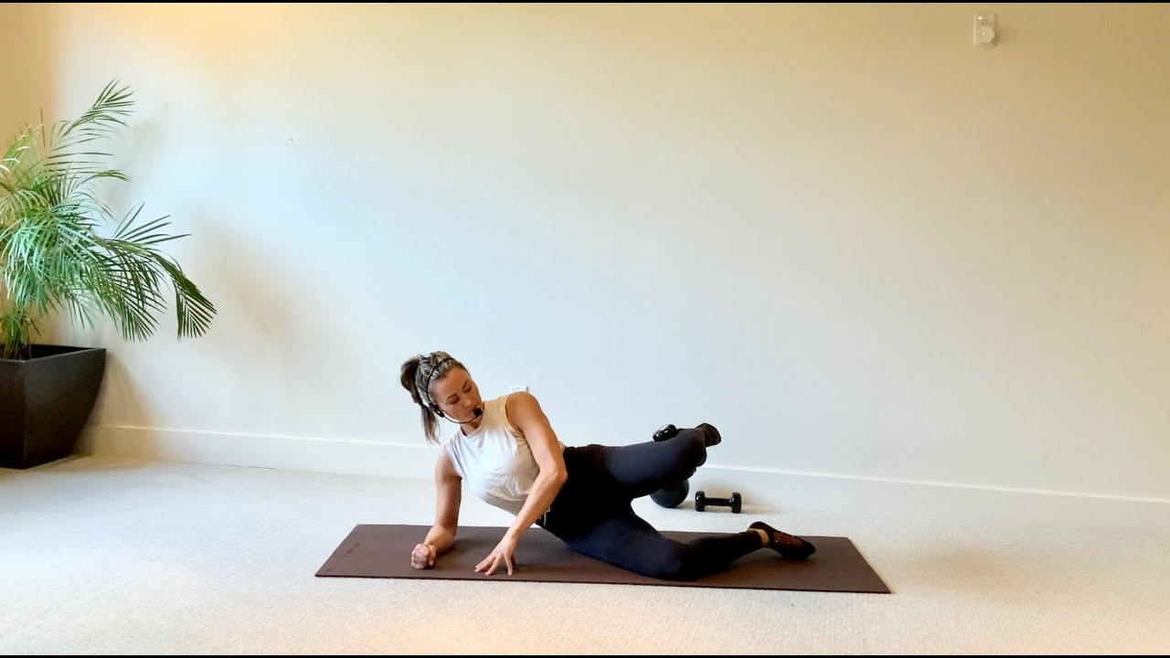 Barre Essence | Props: hand weights, ball