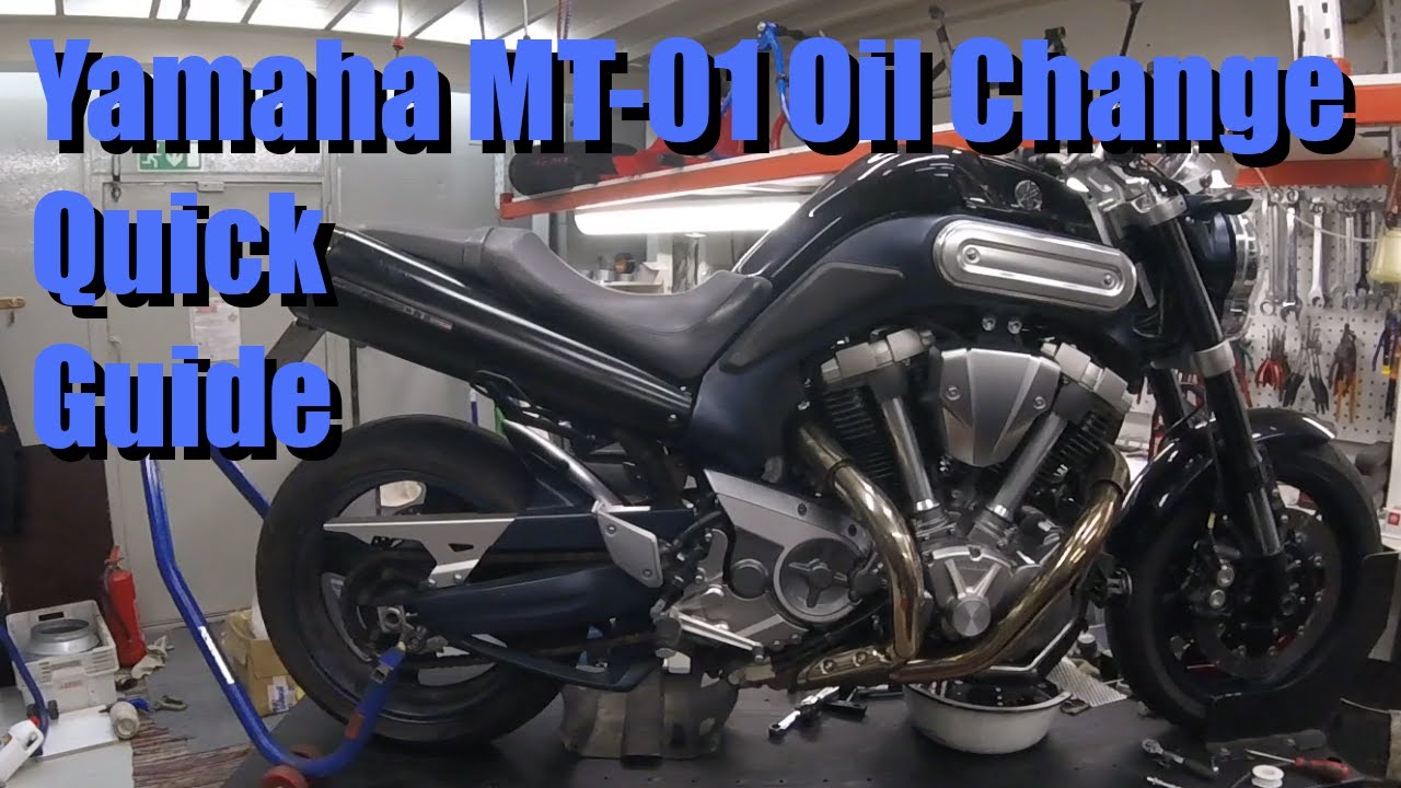 Yamaha MT-01Oil change quick guide. How to do an oil change for Yamaha MT-01.