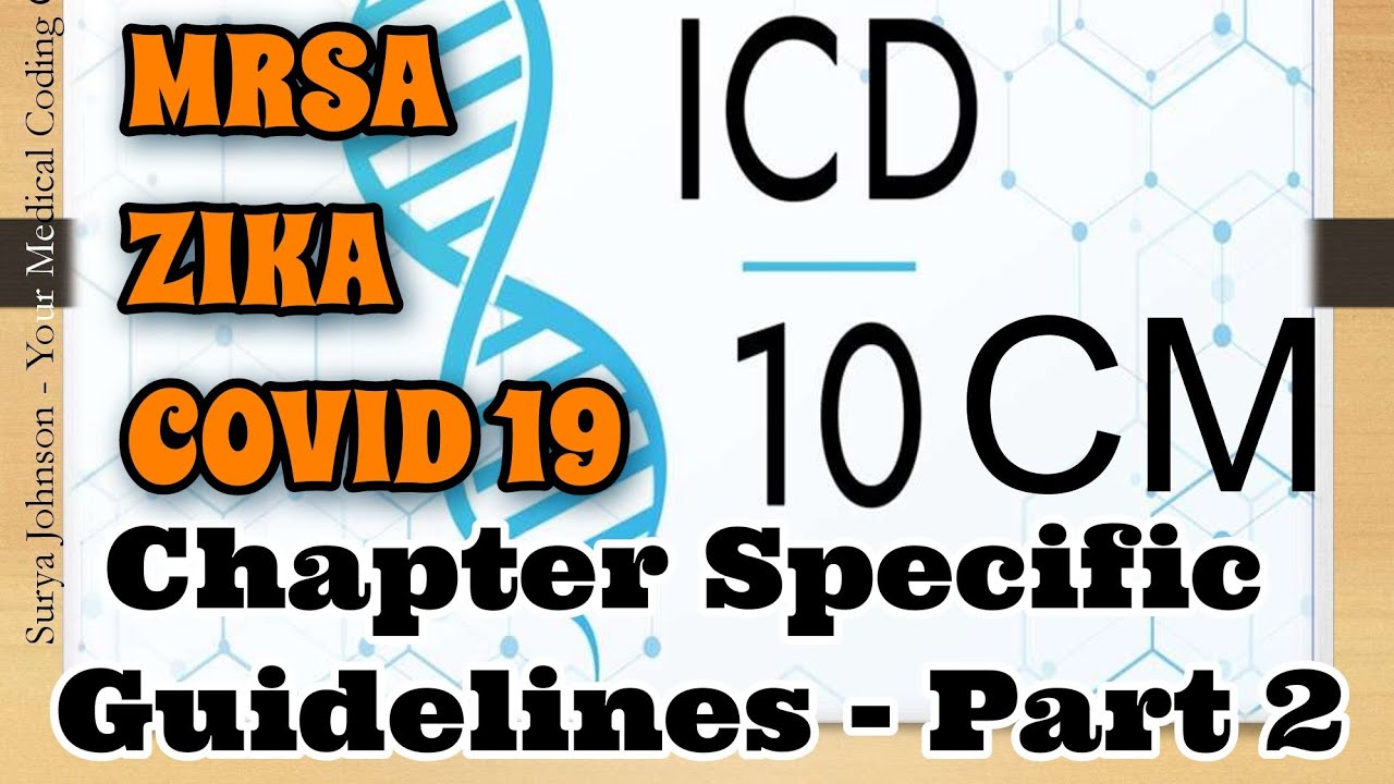 ICD-10-CM - Chapter Specific Coding Guidelines - PART 2 - MRSA - COVID 19  #medicalcoding #ICD10CM