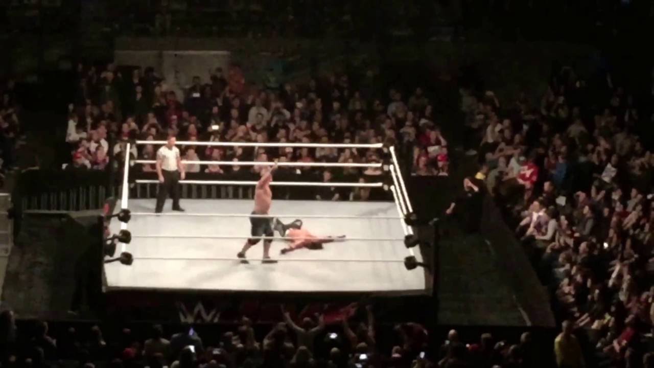 WWE Live Melbourne Australia John Cena vs AJ Styles, Chris Jericho, Balor, Rollins, Reigns