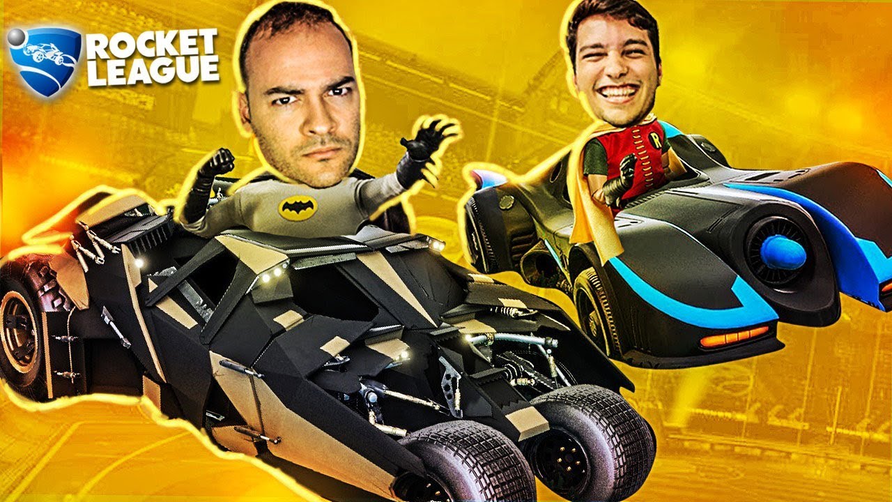 Rocket League - Batman e Robin nos Batmóvel Thumbler e 89