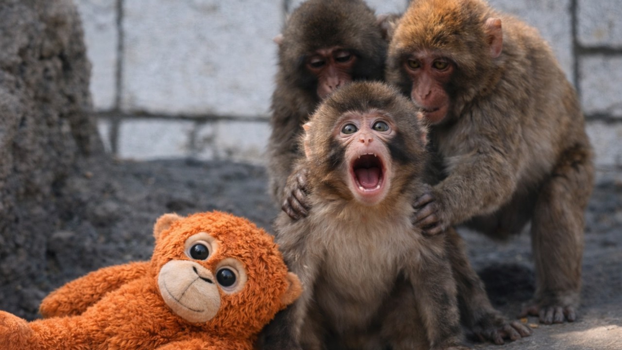 Punch Gets Chased Away by the Monkey Troop Until Help Arrives?