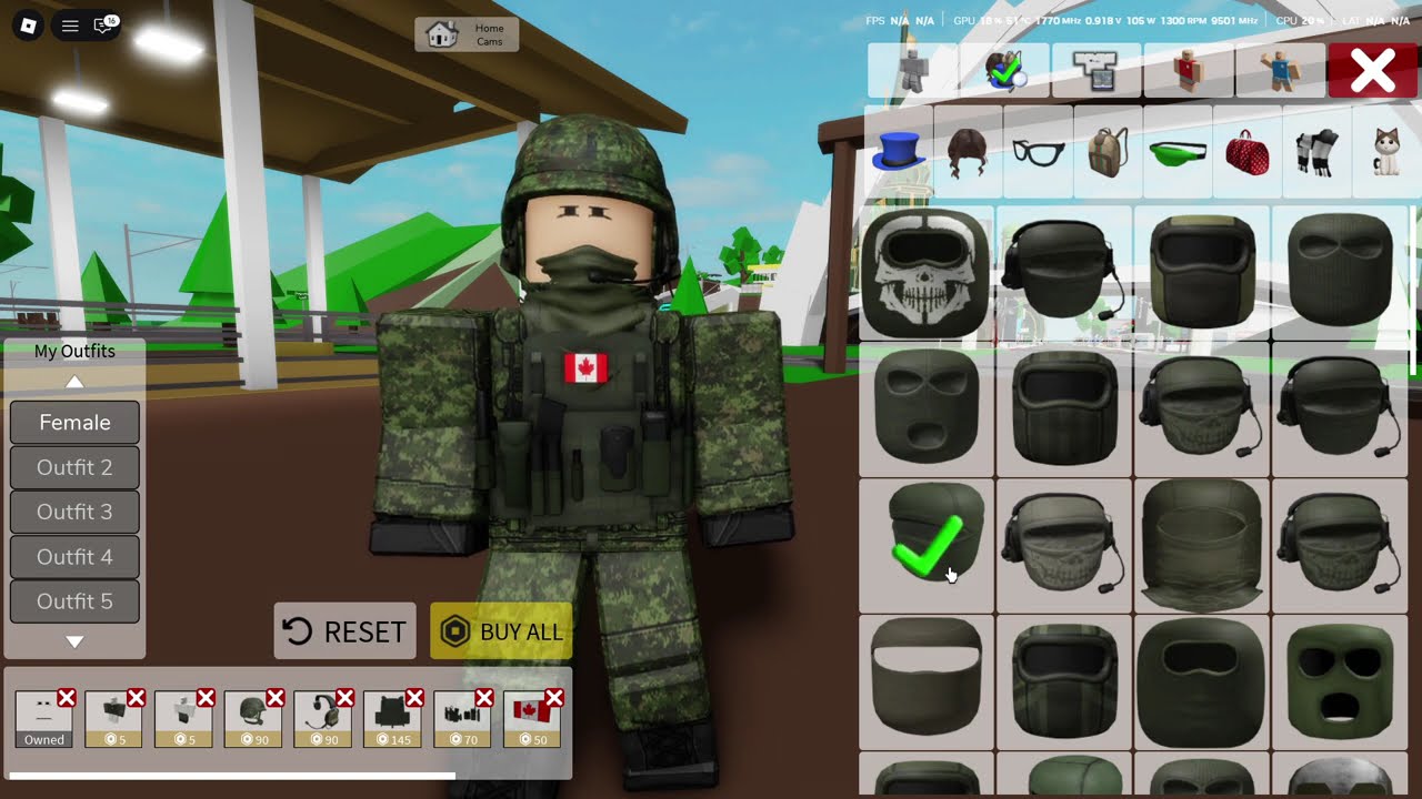 How to make canadian military uniform in roblox brookhaven