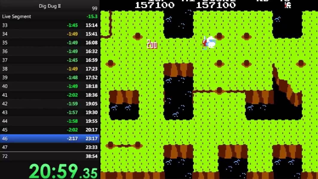 Dig Dug II Speedrun 37:03