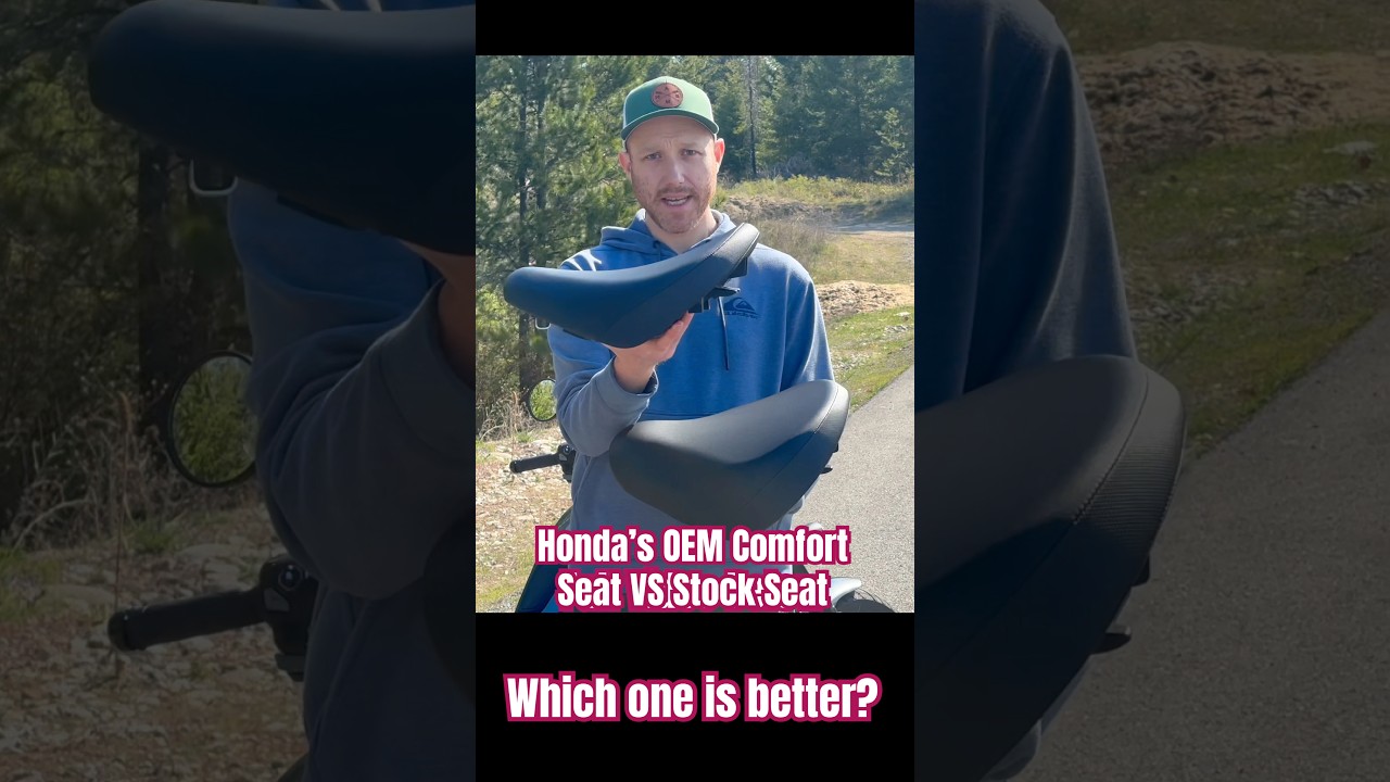 Differences in Honda&rsquo;s Comfort Seat VS stock Seat: 2025 Rebel 1100 #shorts #review #honda #bikelife