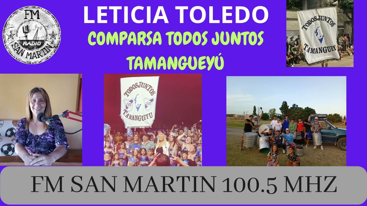 LETICIA TOLEDO COMPARSA TODOS JUNTOS DE TAMANGUEYÚ SE PREPARAN PARA LOS CORSOS 2026