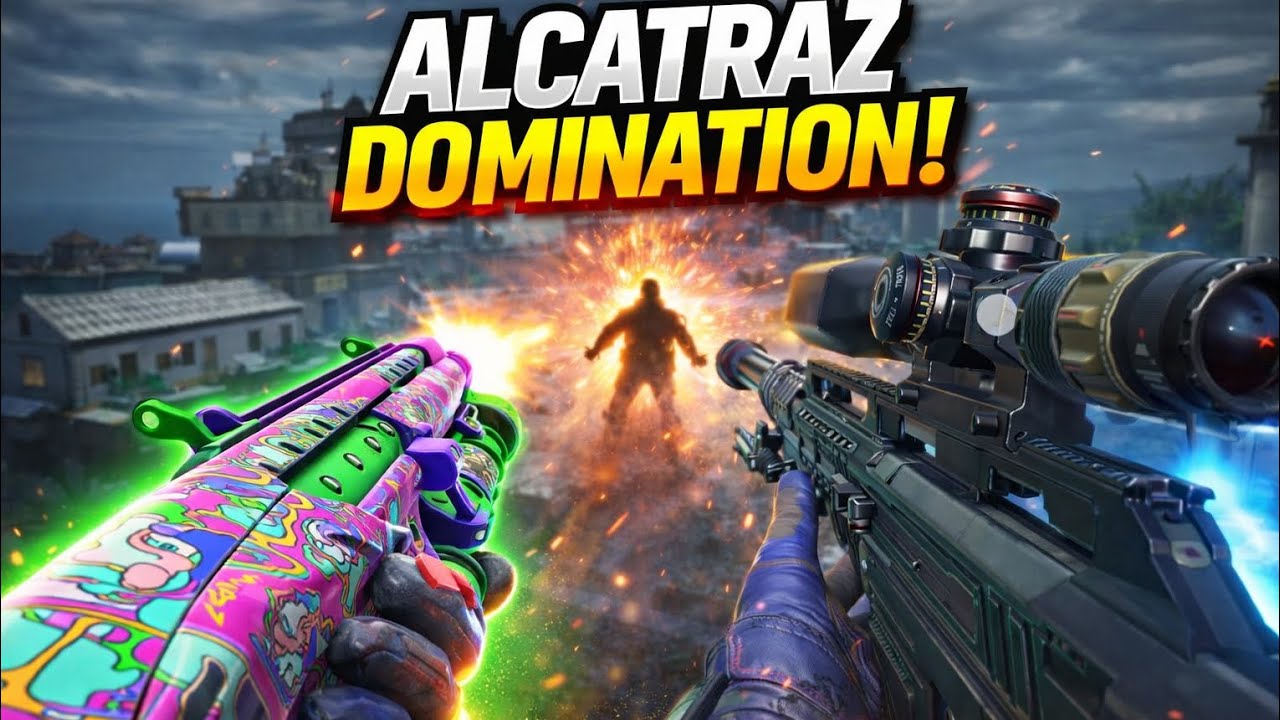 ALCATRAZ DOMINATION 🔥 Shotgun + Sniper Island Wipe | COD Mobile #codm #callofduty #callofdutymobile 