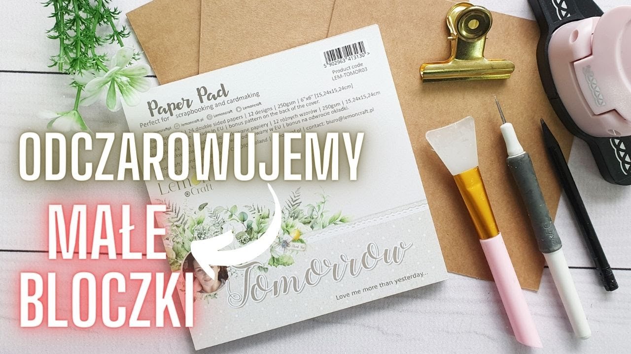 Co wyczarować z małych bloczków?  Nowy projekt. Album z małych bloczków #1 Scrapbooking.