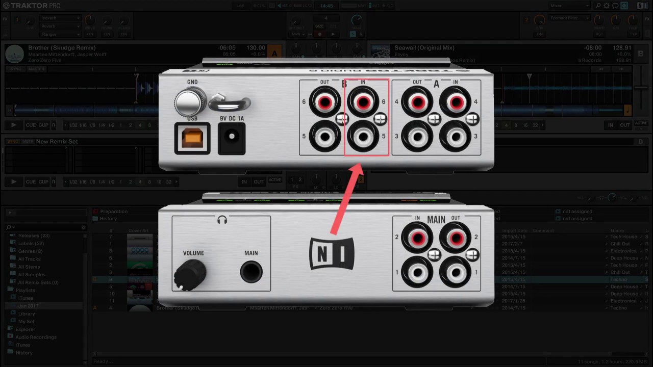Externe Audiosignale auf TRAKTOR’s Live Input routen