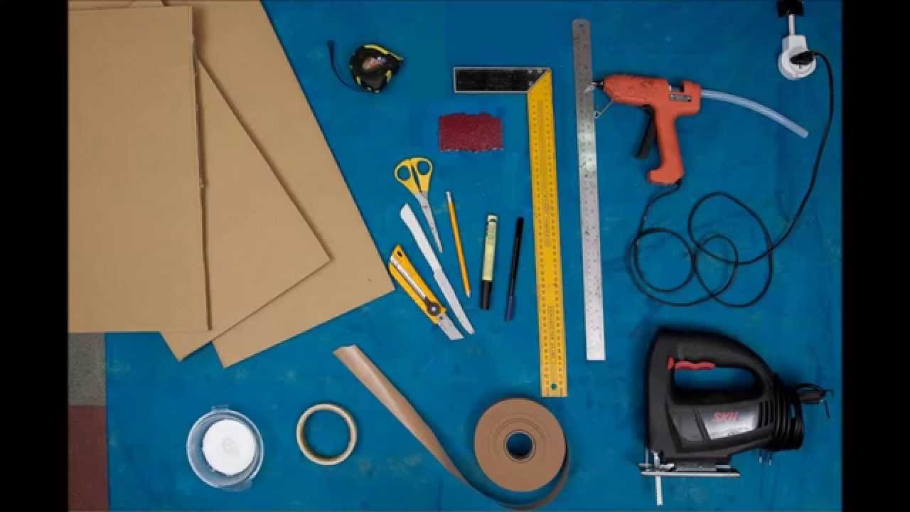How to make - cardboard furniture -the  Tools you'll need
