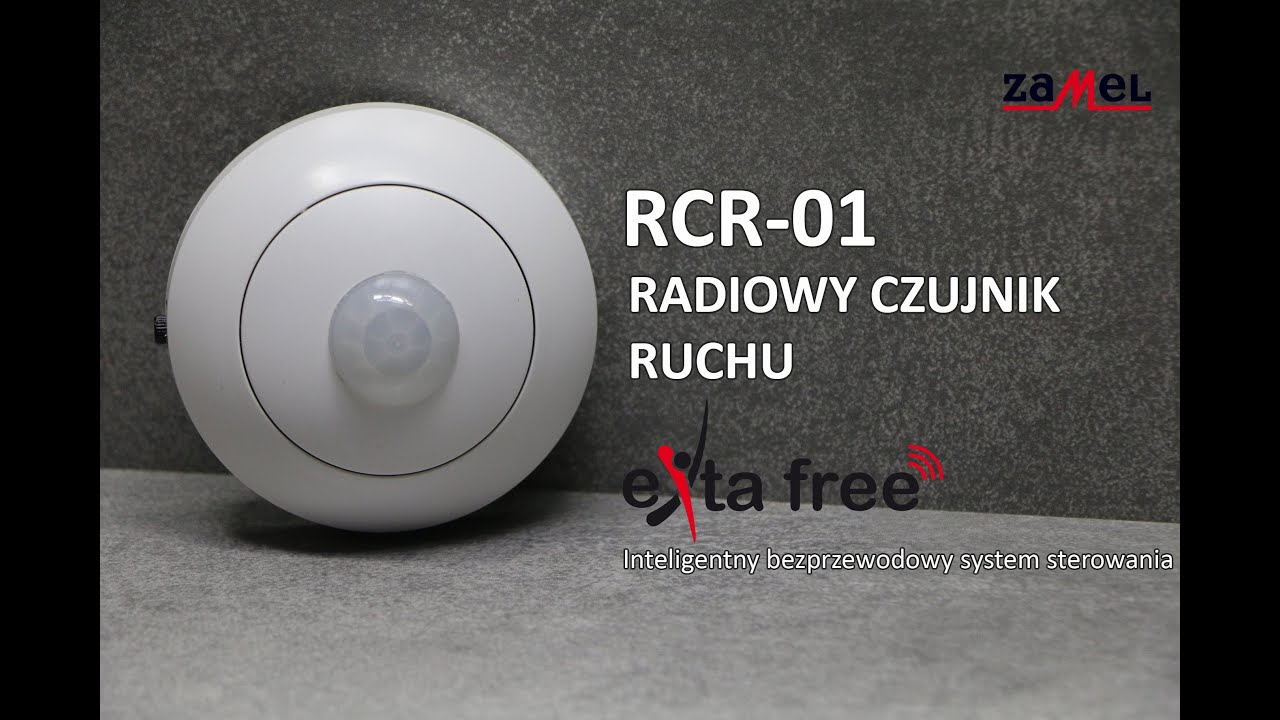 RCR-01 Radiowy czujnik ruchu bateryjny exta free Zamel